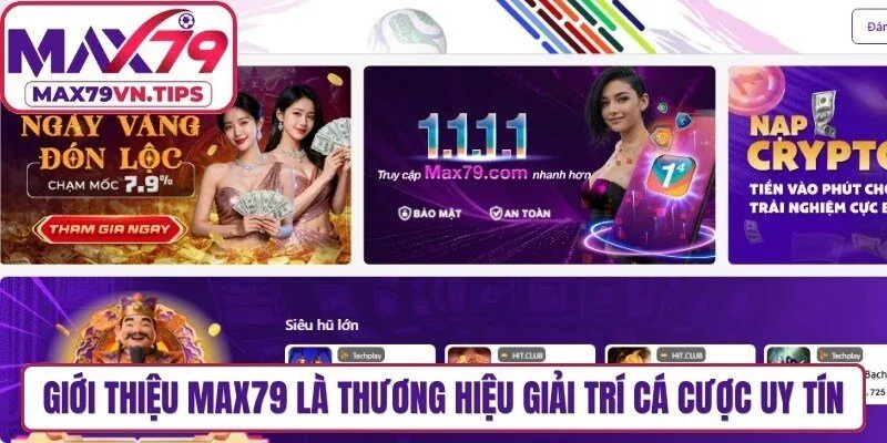 Giới thiệu Max79 là thương hiệu giải trí cá cược uy tín, đẳng cấp
