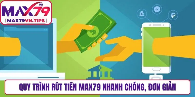 Quy trình rút tiền Max79 nhanh chóng, đơn giản